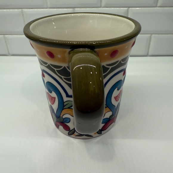 Pier One Imports Mug Reyanna Hand Painted Earthenware Dishwasher Safe - Picture 5 of 6